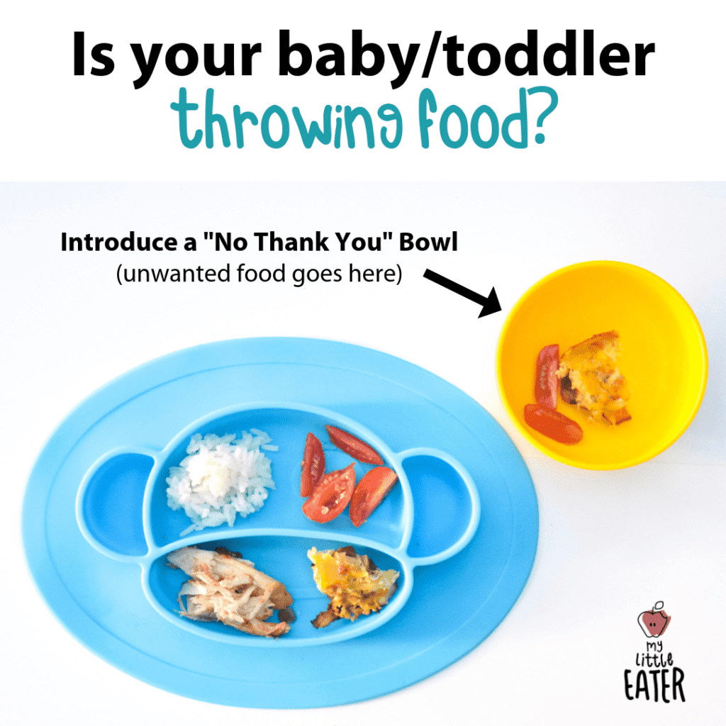 How to manage food throwing at the table - My Little Eater