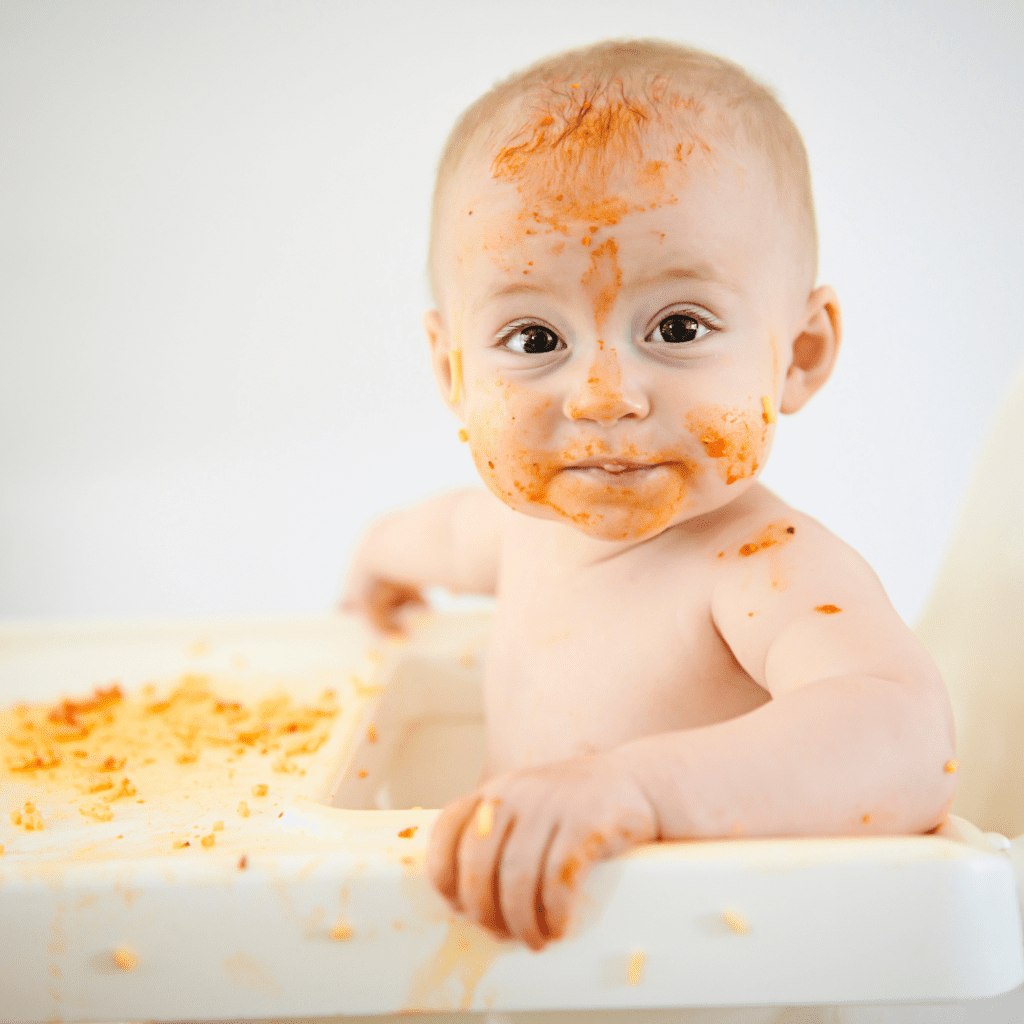 many babies need a feeding schedule for table food and milk feedings