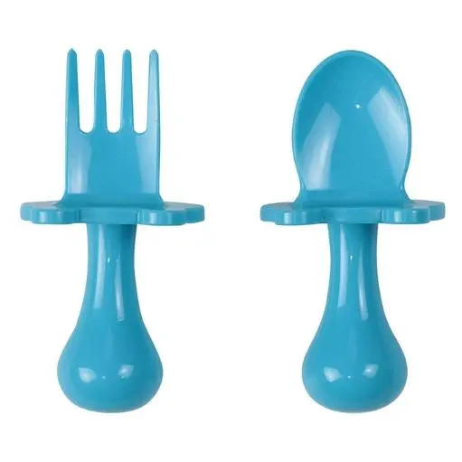 Baby spoon and baby fork training set