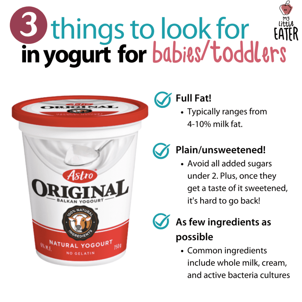 The Best Yogurts For Your Baby My Little Eater