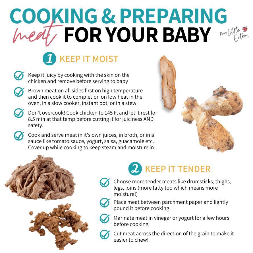 cooking and preparing meat for babies safely
