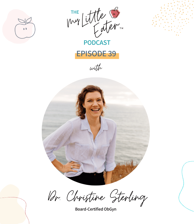 Episode art for episode "#39: Navigating Mom Shame and Perfectionism in Motherhood". Pictured is an image of Dr. Christine Sterling.