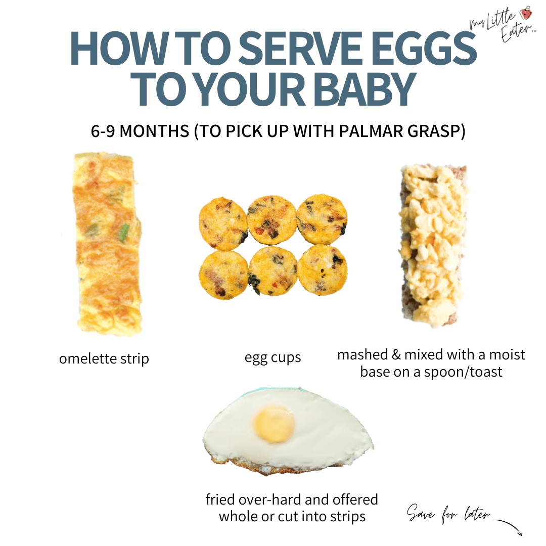 How to serve eggs to 6-9 month olds