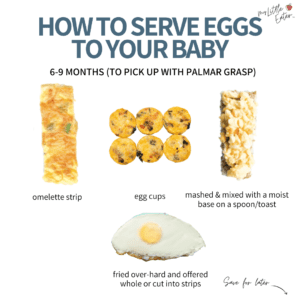 How to serve eggs to 6-9 month olds