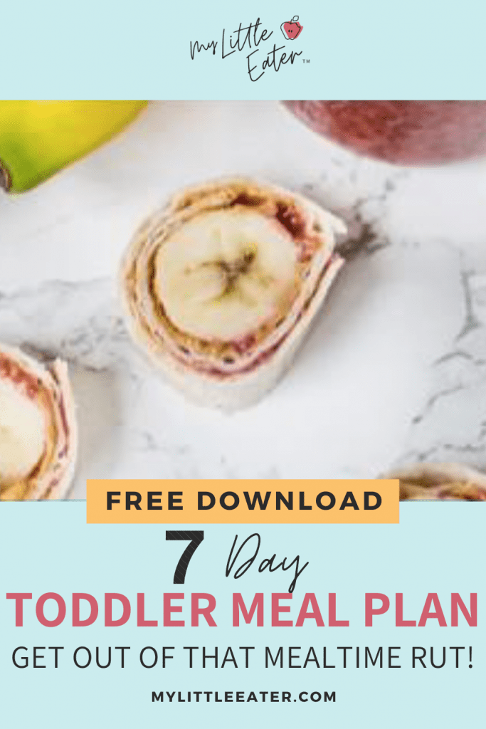 7-day toddler meal plan freebie