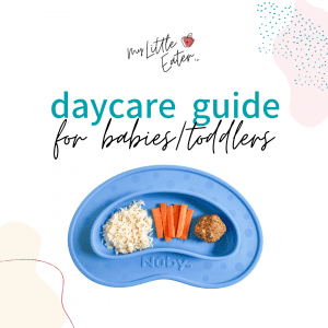 daycare guide for baby led weaning
