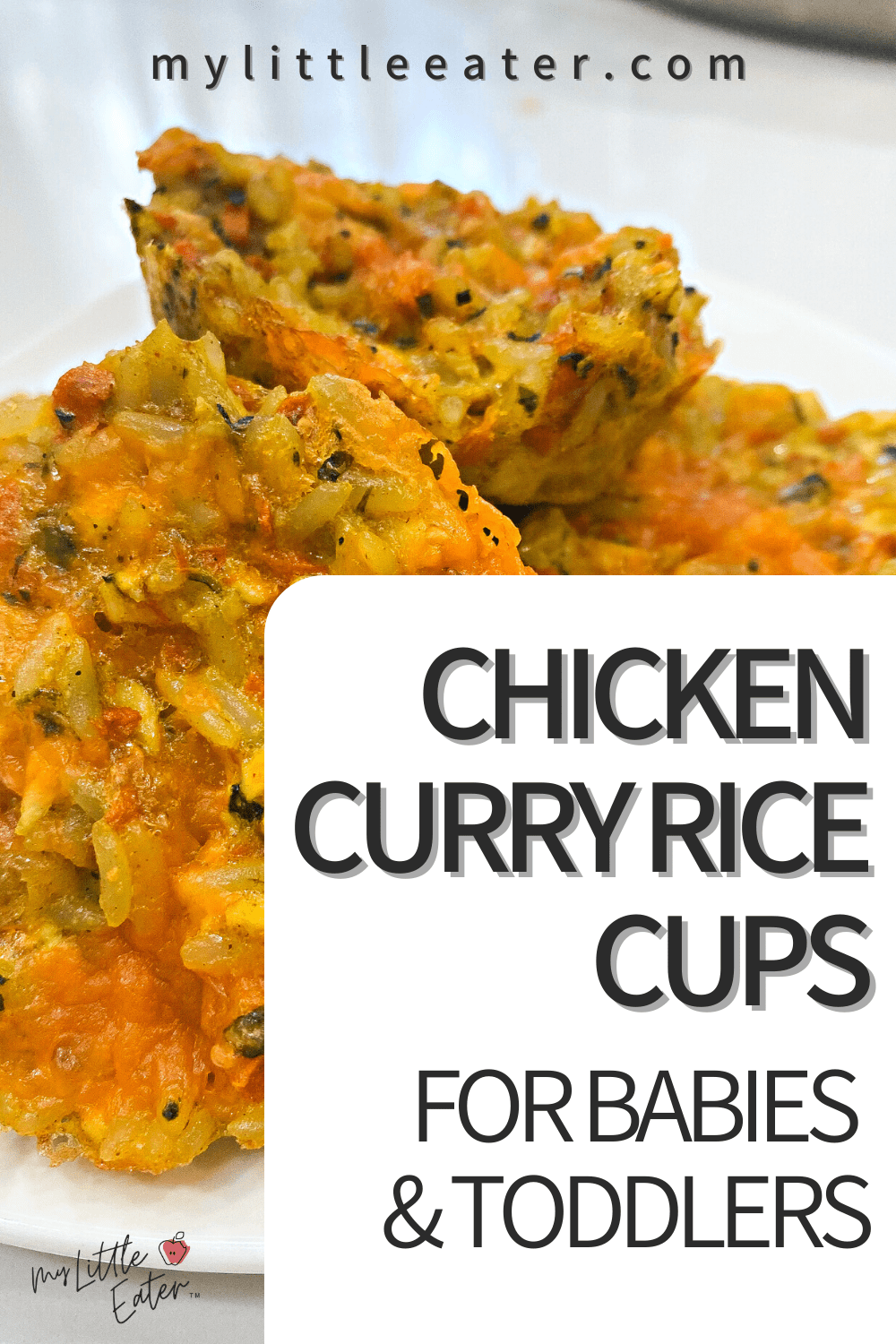 Chicken curry rice cup recipe for babies, toddlers, and picky eaters