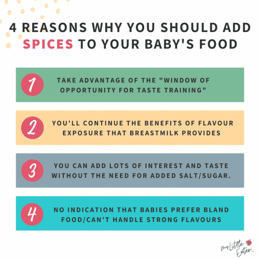 can I add spices to my baby led weaning friendly family meals?