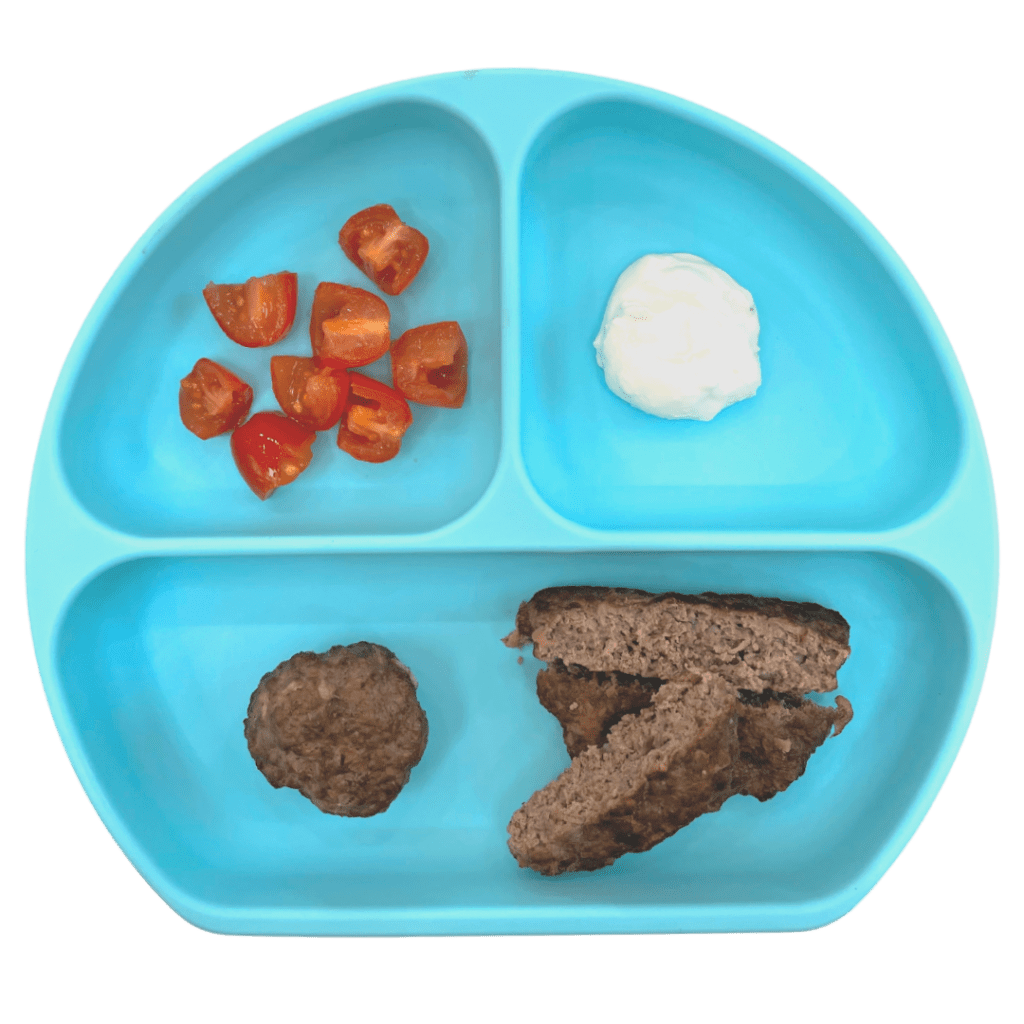 how to plate and serve ground beef for baby