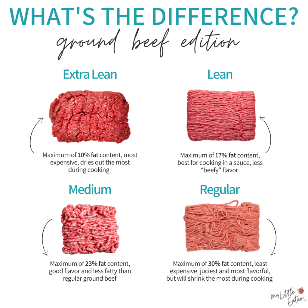 comparing different types of ground beef for babies