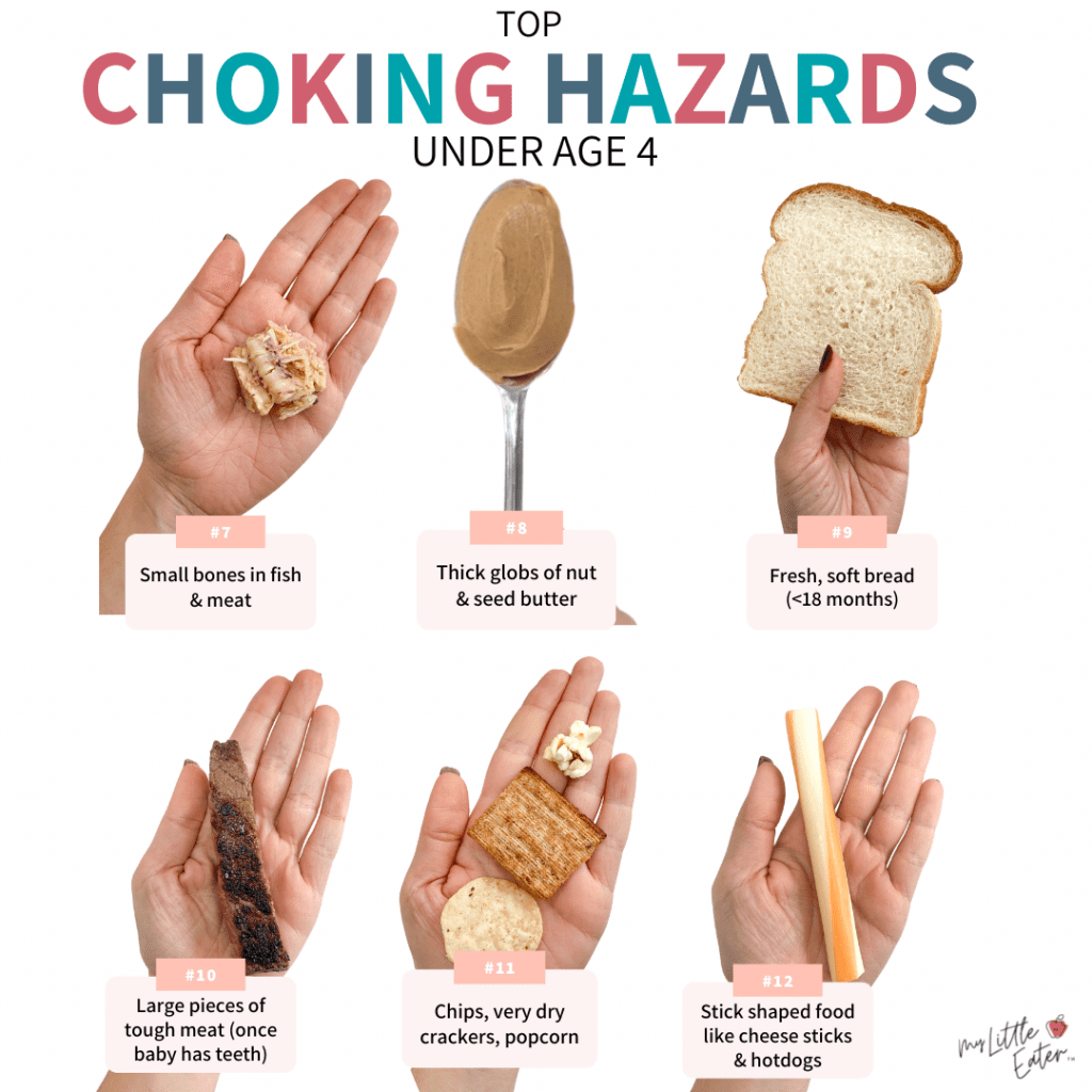 choking hazards to know when introducing solids to babies
