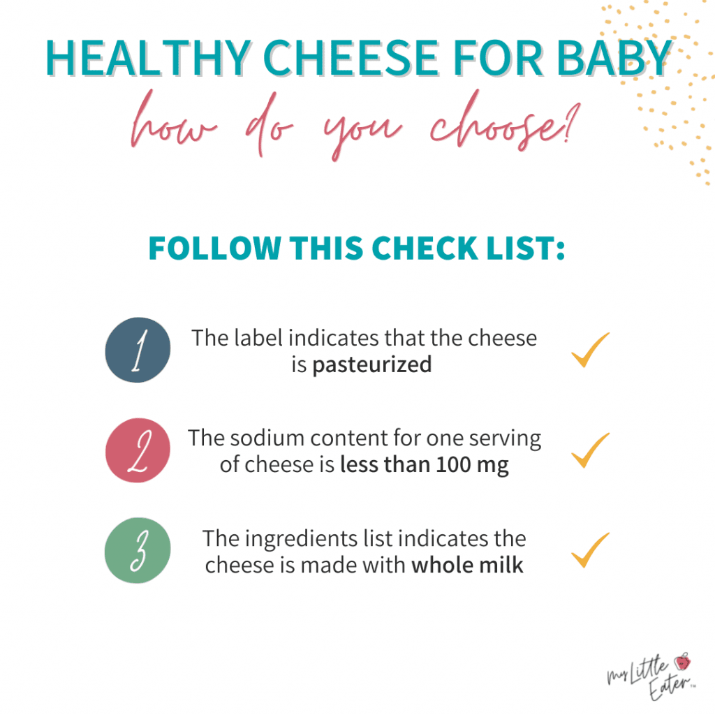 is cheese healthy for babies?
