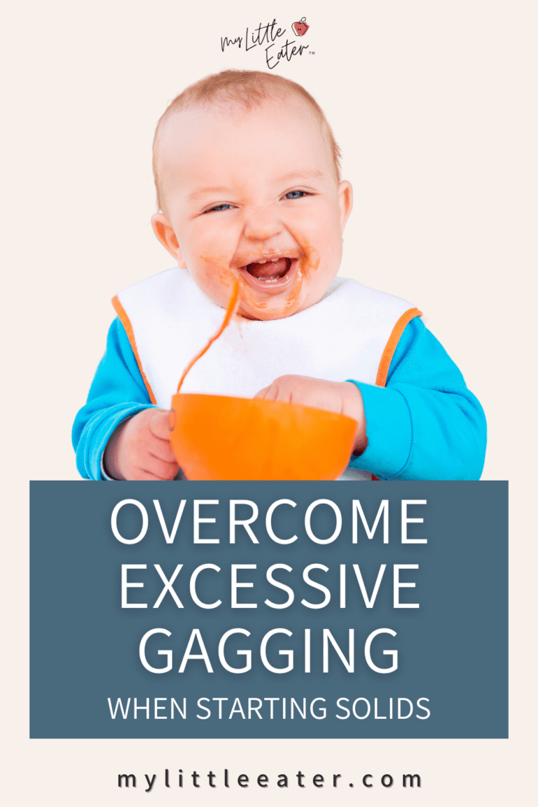 How to help baby excessive gagging when starting solid foods