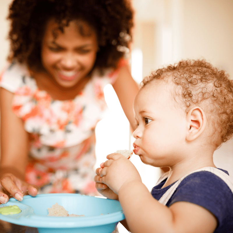 How to help baby excessive gagging when starting solids My