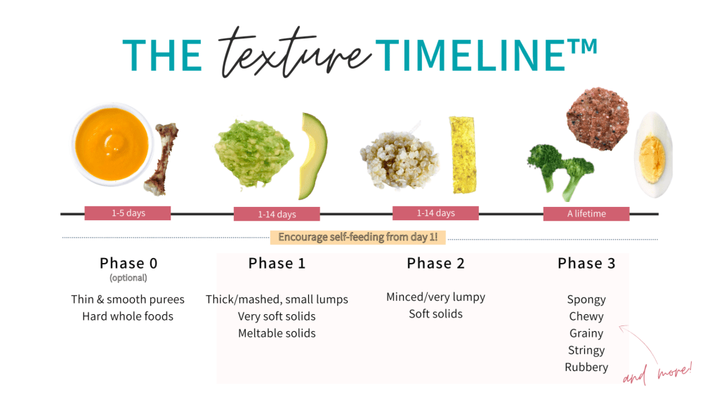 Texture Timeline™ created by Edwena Kennedy, RD (in 2017)