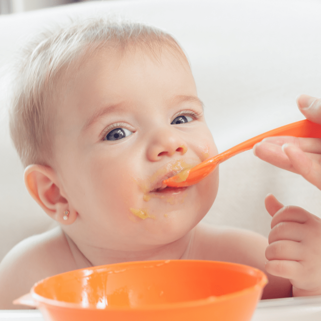 purée feeding babies when starting solids