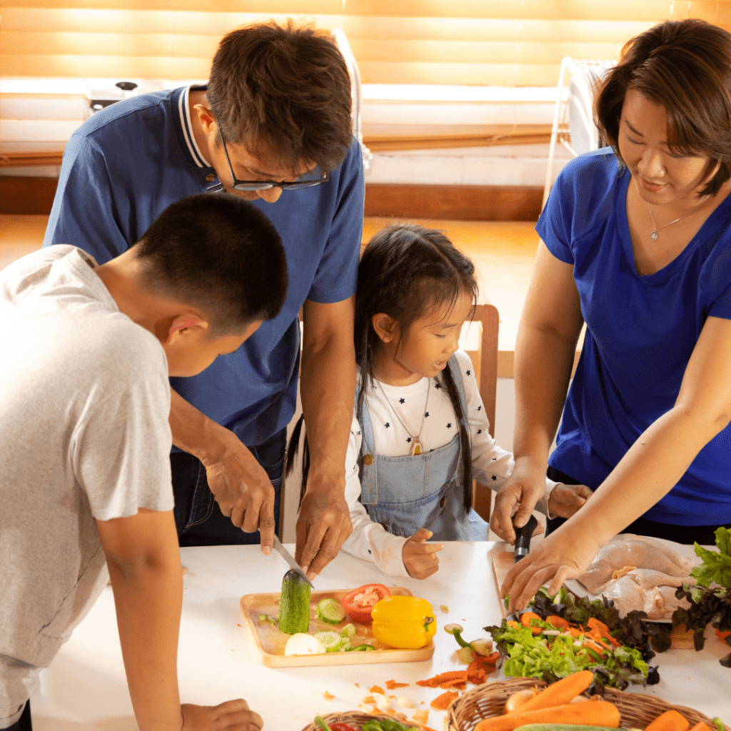 fostering a love of cooking by cooking as a family