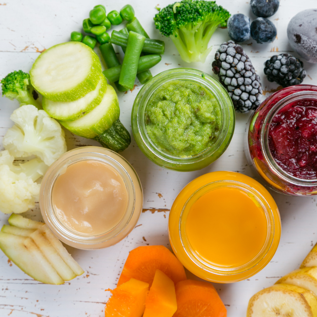Healthy Homemade Baby Food with Raw Ingredients