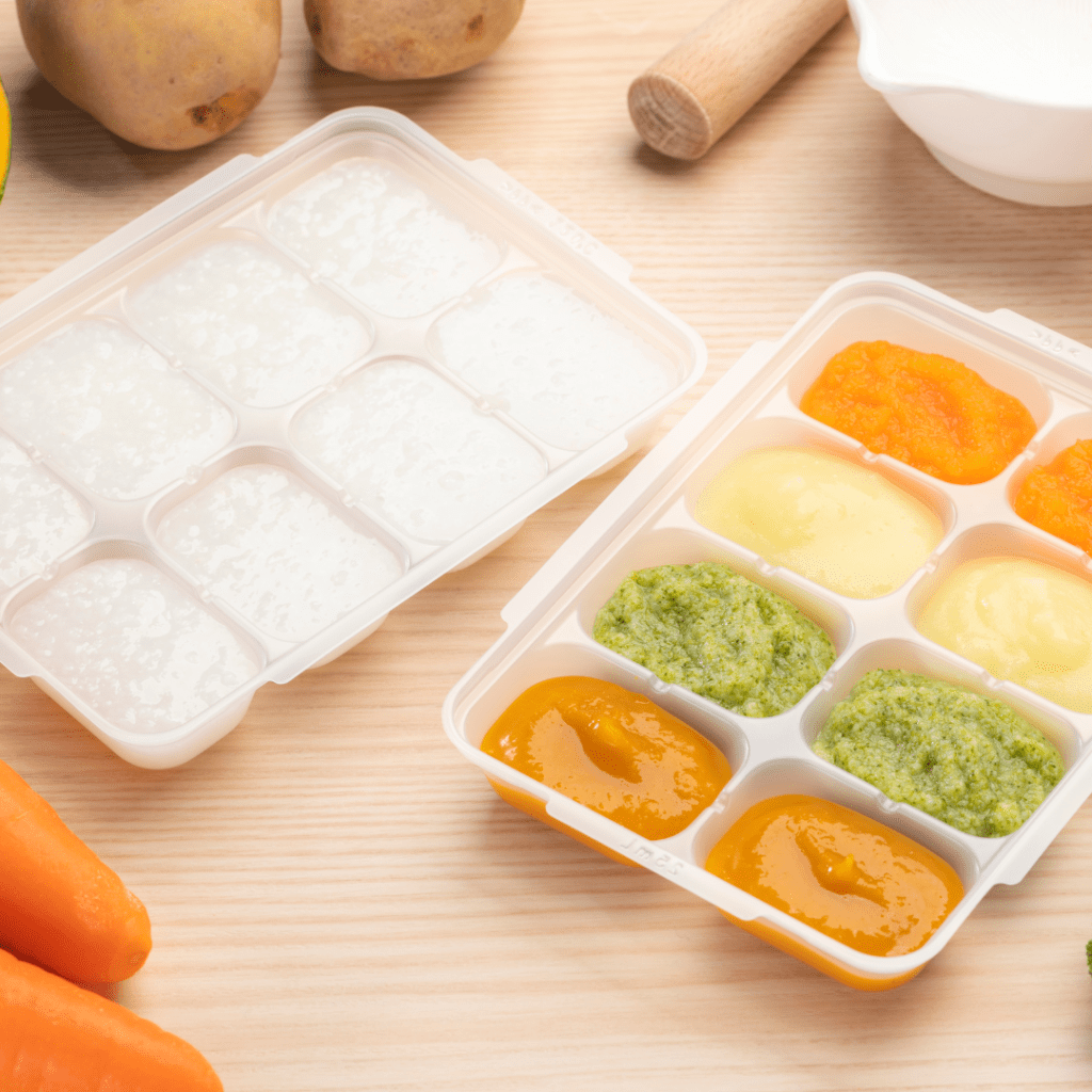 How to make baby food purees and store them