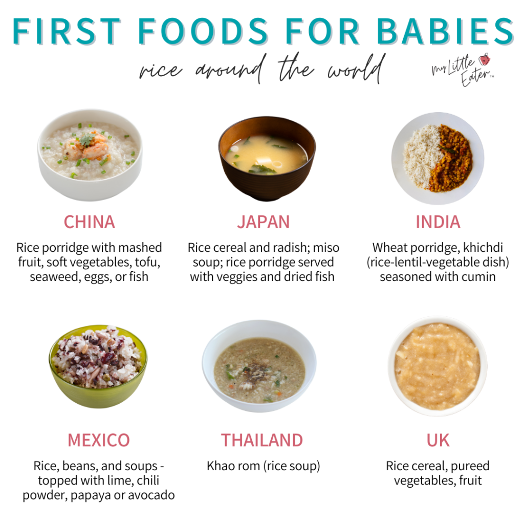 starting solids rice; rice dishes for babies around the world