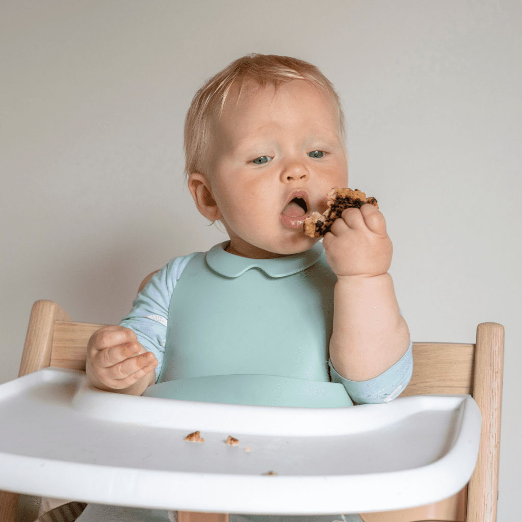 BLF online course; baby eating finger food