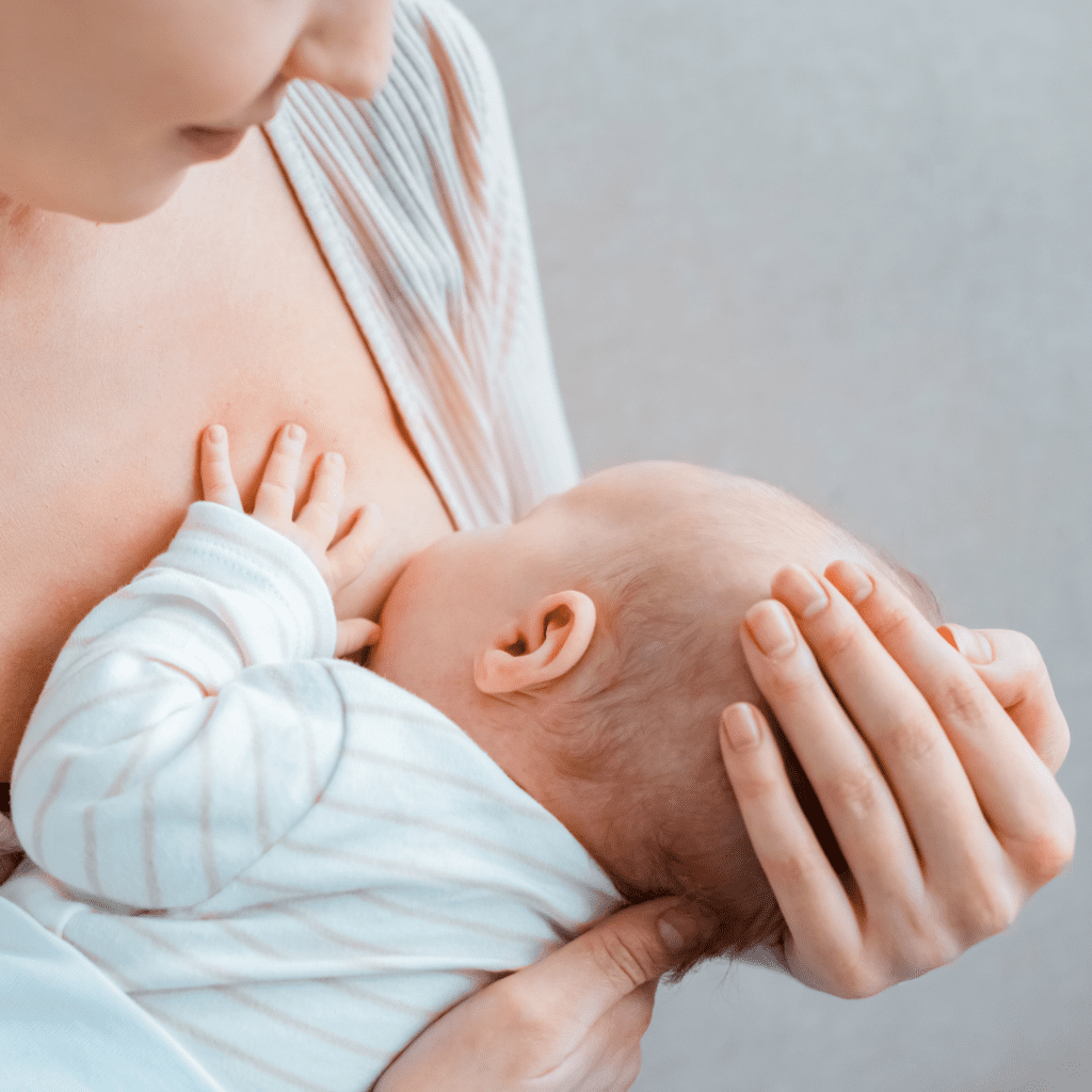 exclusive breastfeeding until 6 months is recommended; infant nursing