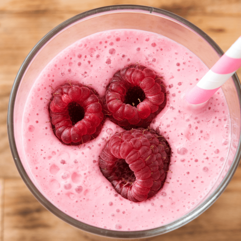 smoothies for toddlers; raspberry and Greek yogurt smoothie recipe