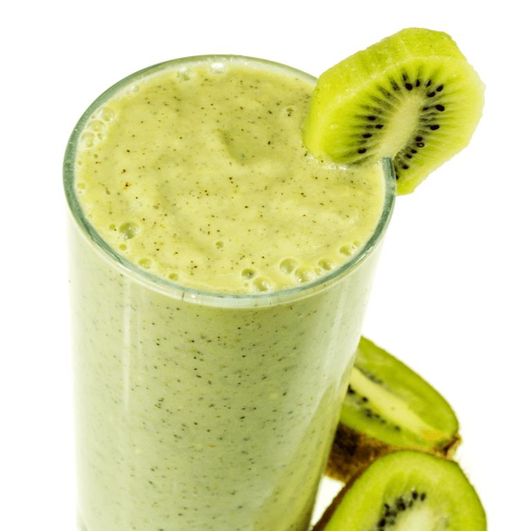 Kiwi Lime Smoothie; tropical green smoothie for toddlers.
