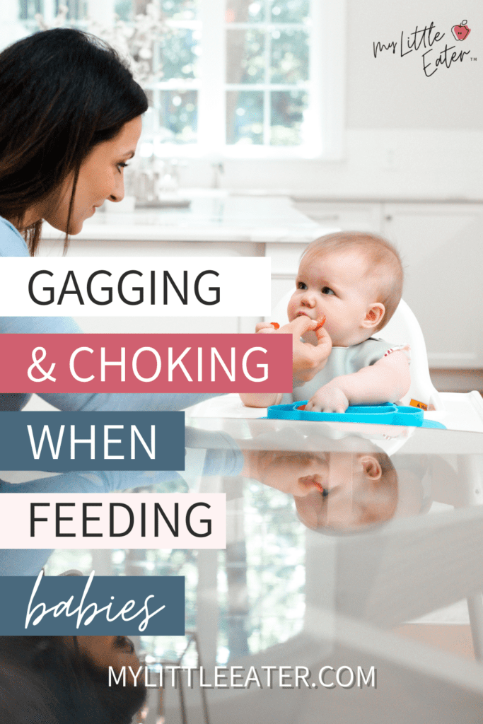recognize gagging and choking in babies, learn to prevent choking and react appropriately