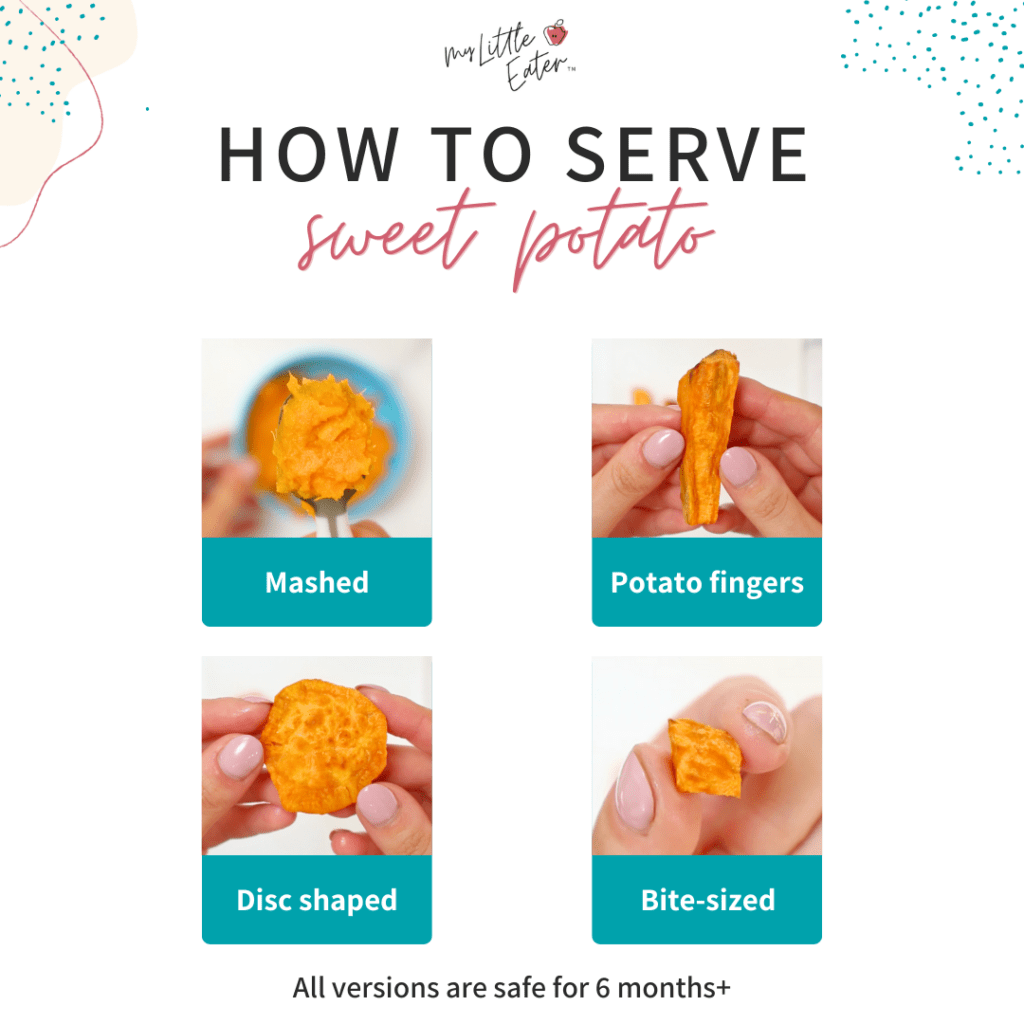 How to serve sweet potato to baby.
