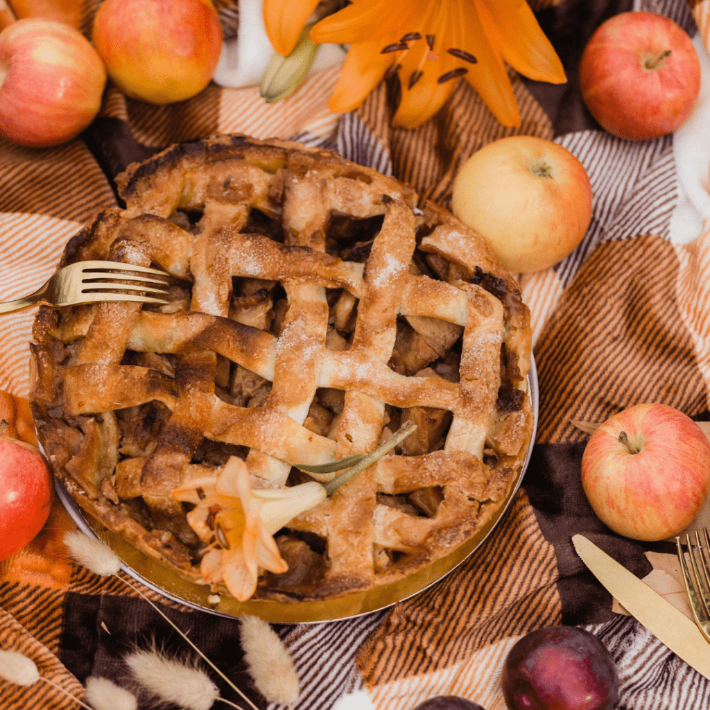 Apple pie for Christmas and other holidays like Thanksgiving.