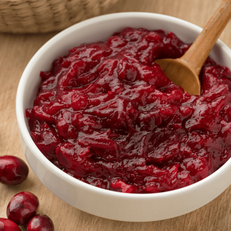 Baby-friendly cranberry sauce recipe.