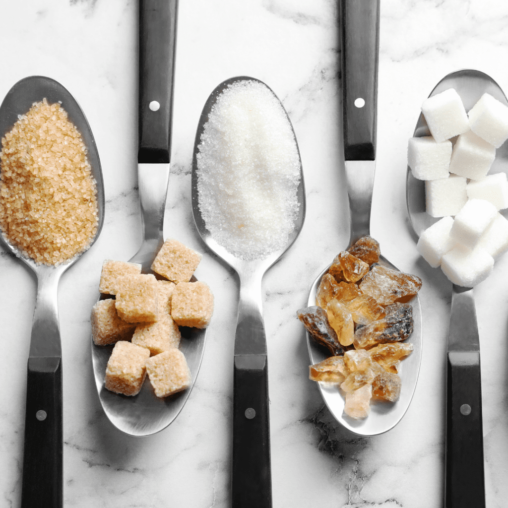 Various forms of sugar that are not natural.