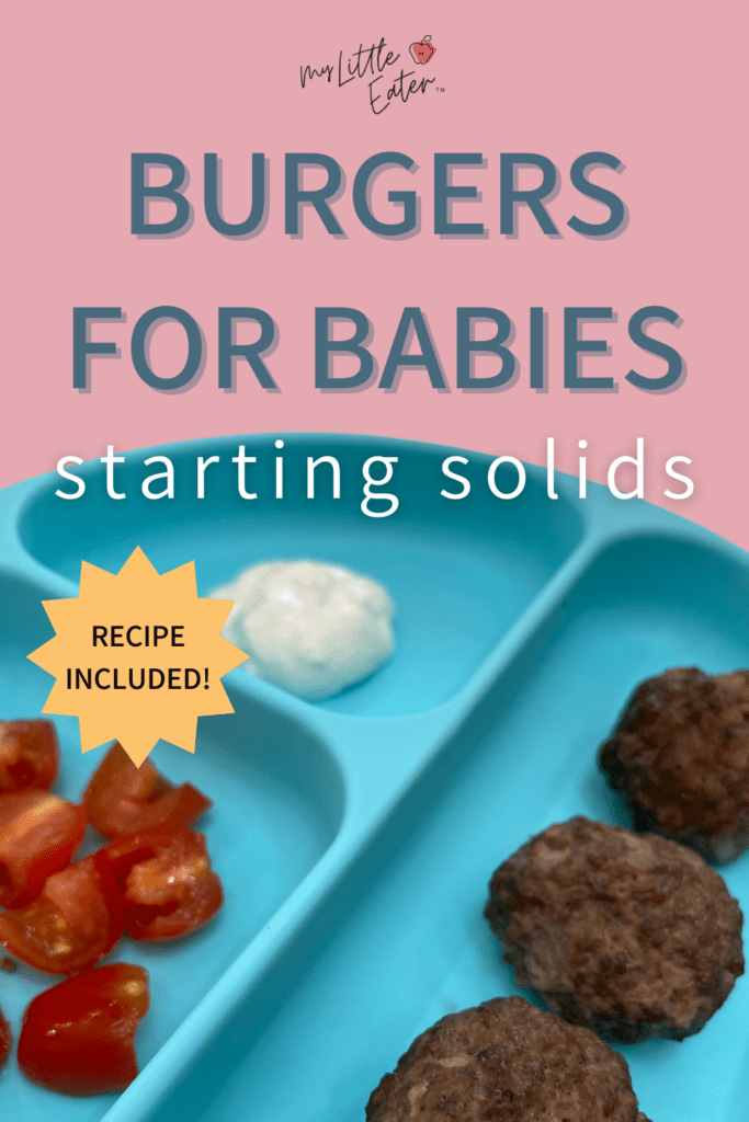 Burger recipe for babies.