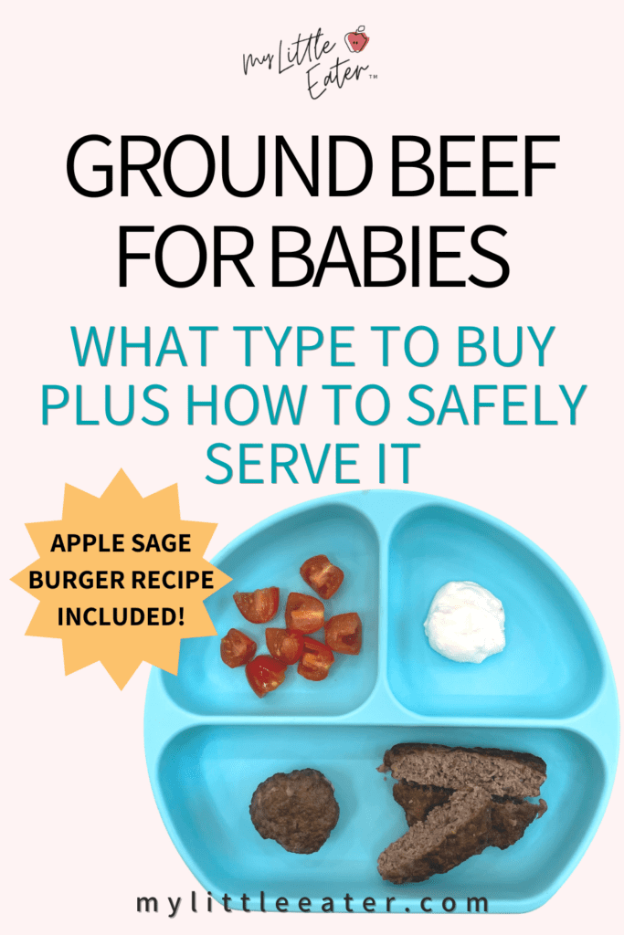 Ground beef for babies.