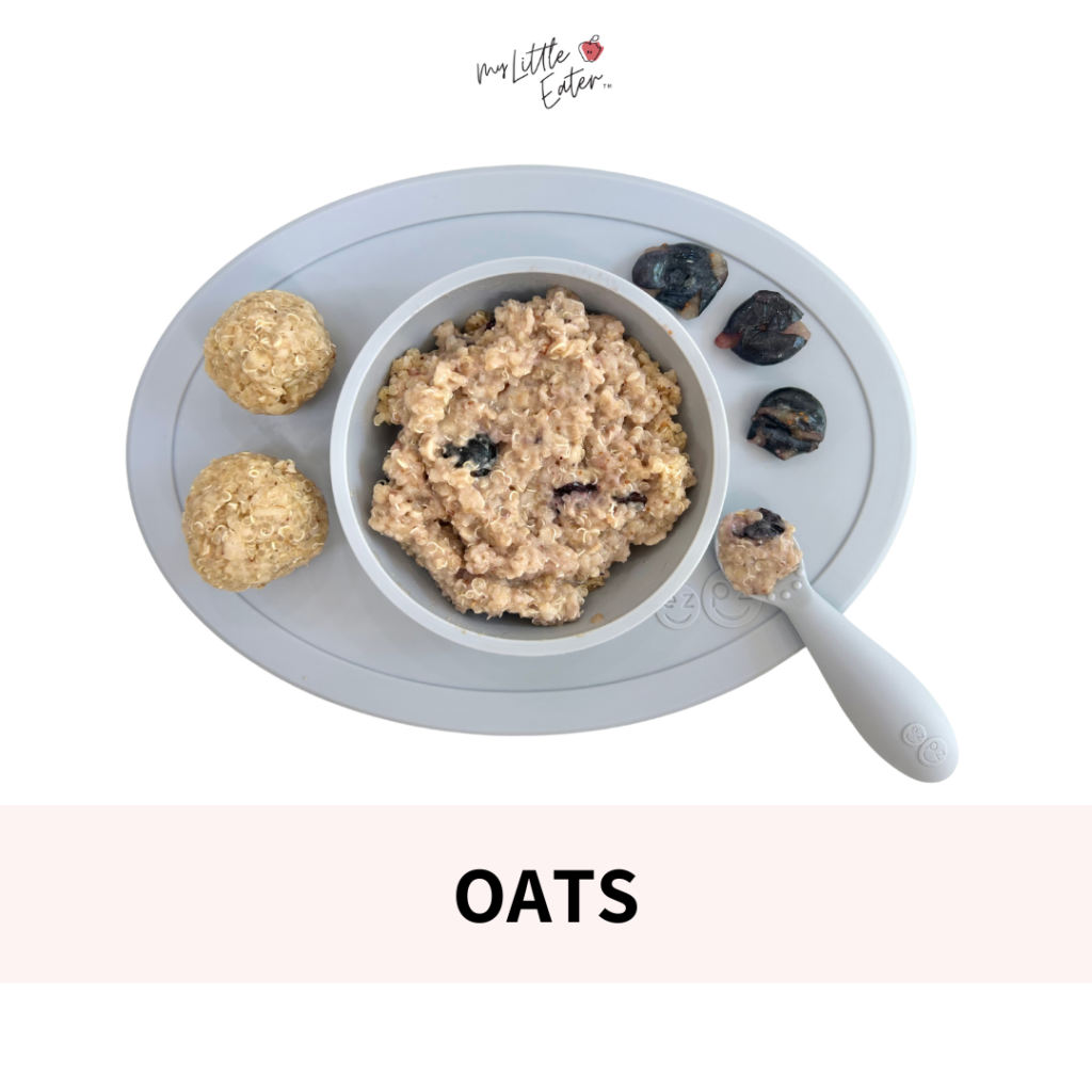 Oats as baby's first food.