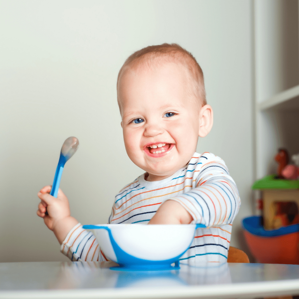 Many babies refuse food, it can be normal to see your baby won't eat solids; baby playing with food and not eating.
