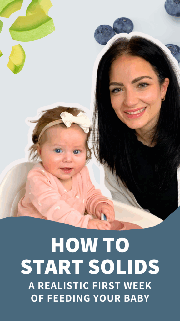 How to start solids - a realistic first week of feeding your baby