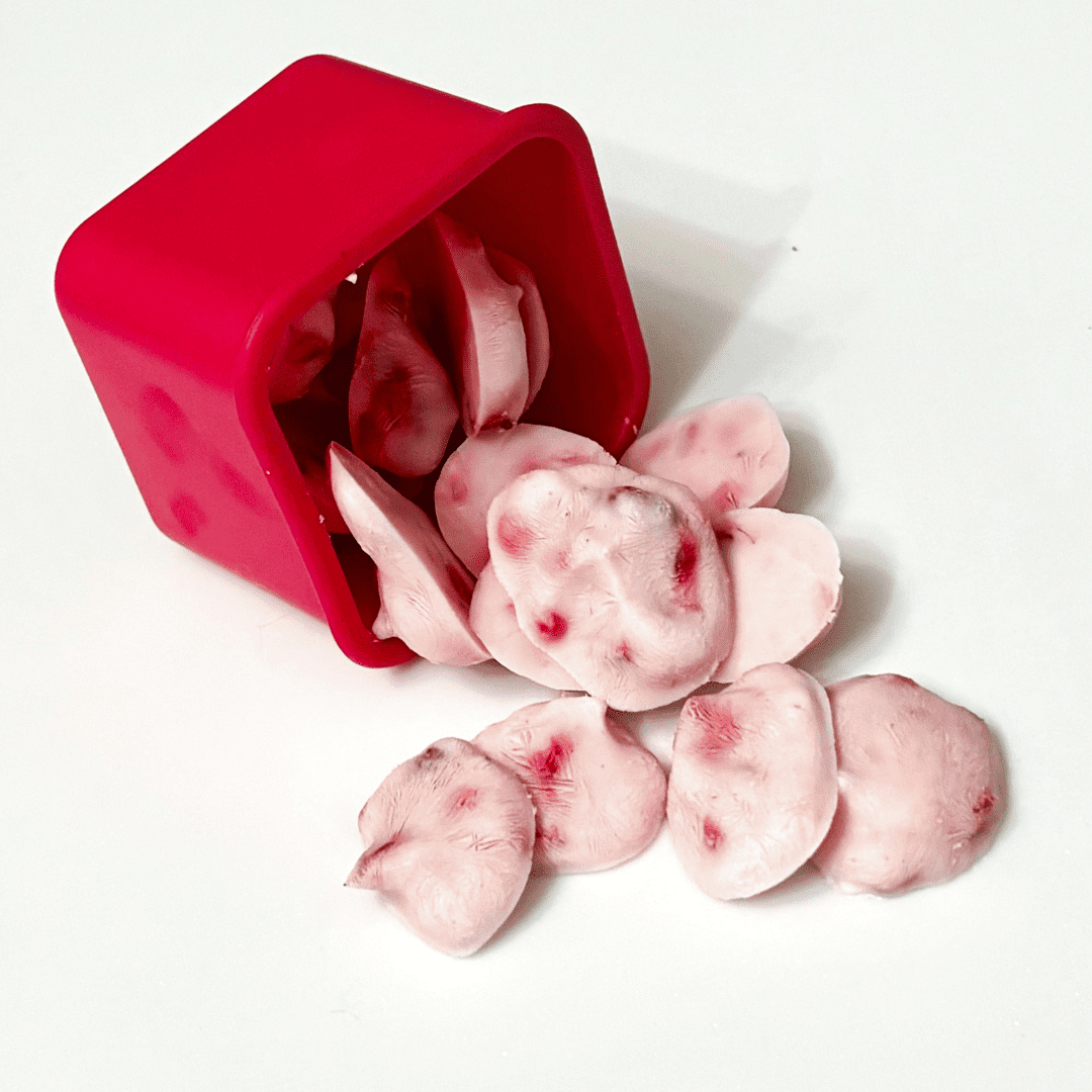 Vanilla Raspberry Frozen Yogurt Bites