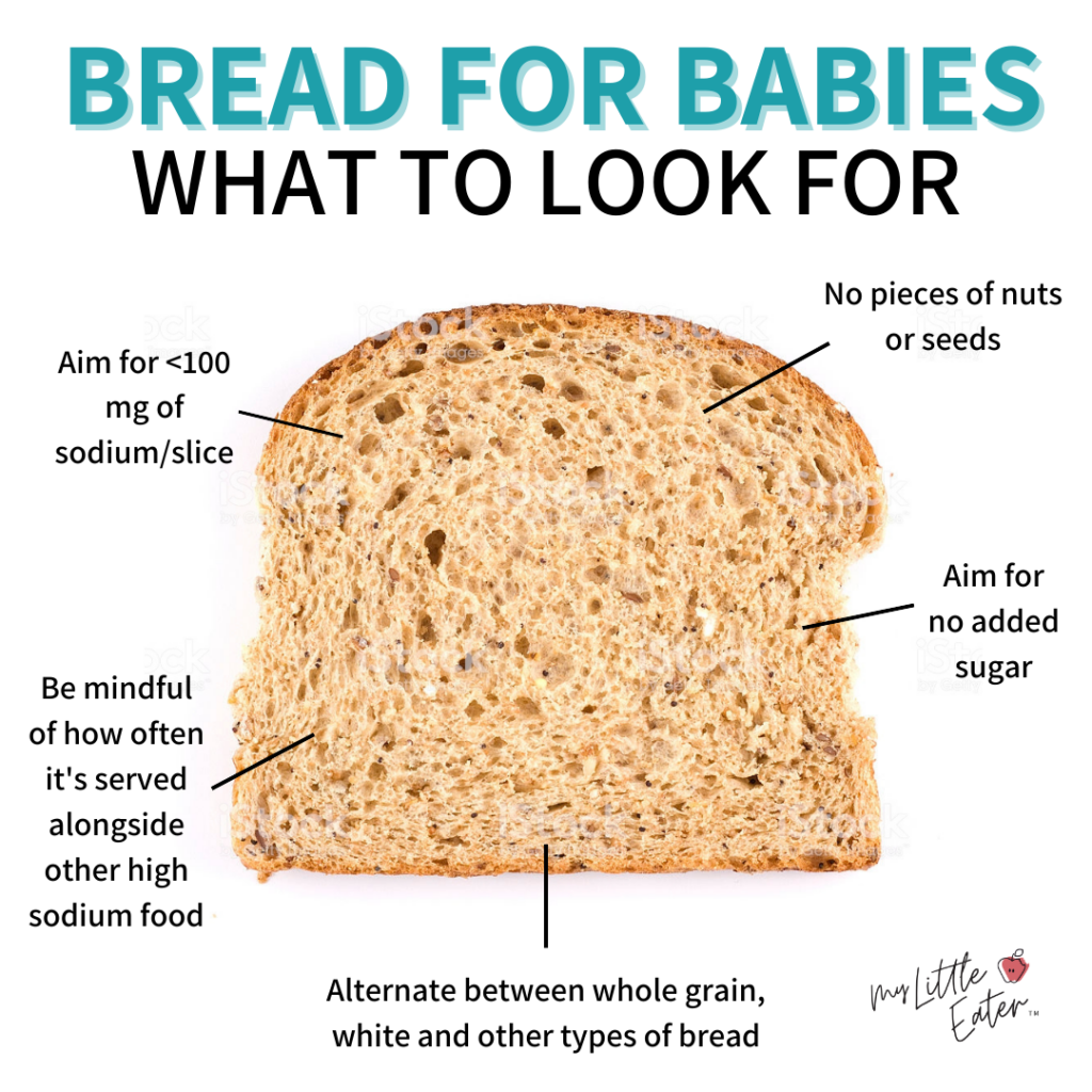 Grain bread for babies; what to look for when choosing a bread for baby led weaning.