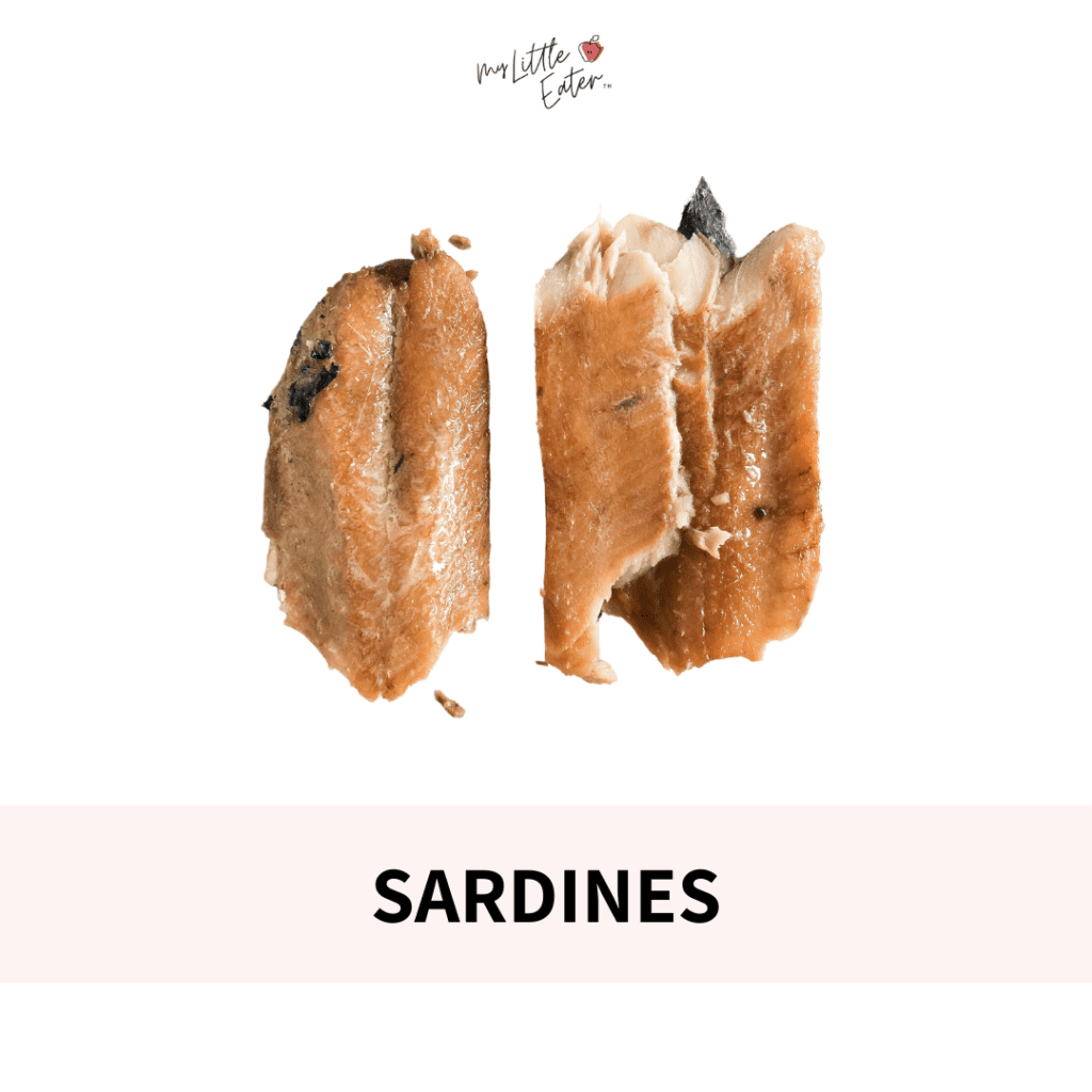 Sardines as a healthy first food for babies.