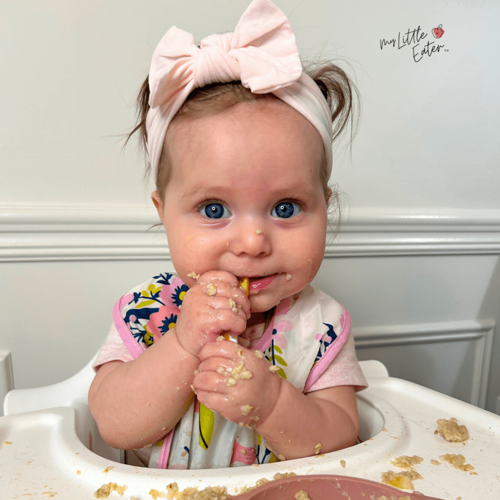 A realistic example of the first 7 days of starting solids (+ simple baby meals)