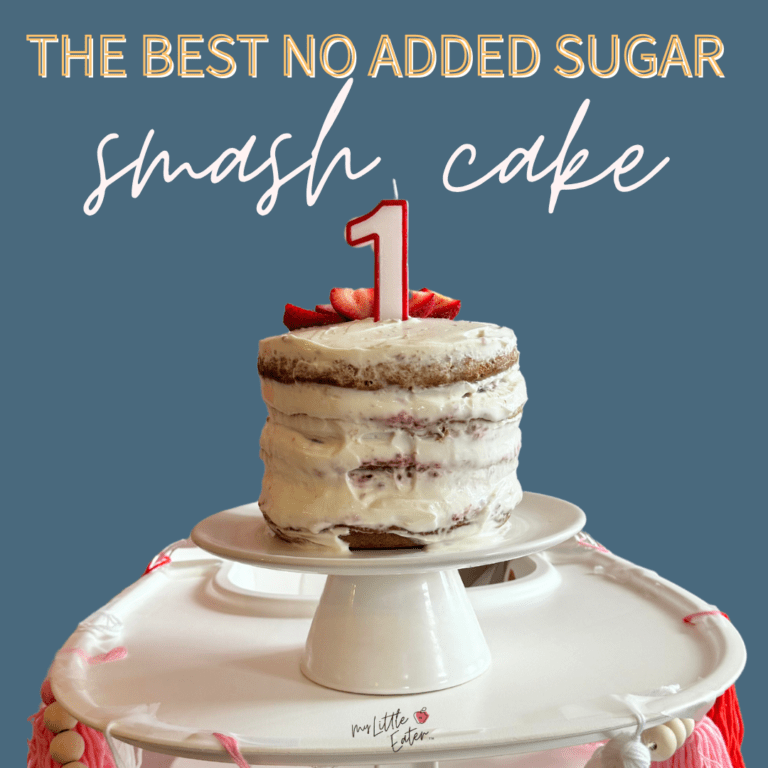 The best, no added sugar smash cake for babies.