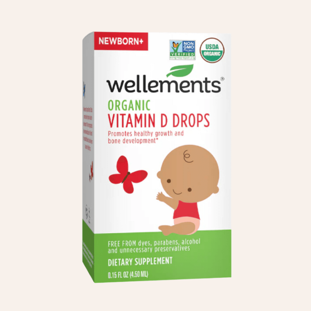 Wellements organic vitamin D drops.