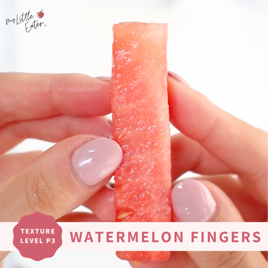 A watermelon finger as per phase 3 of My Little Eater’s Texture Timeline™.