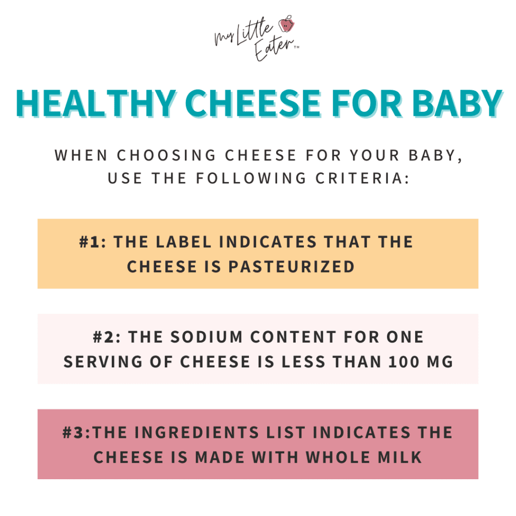 How to choose healthy cheese for your baby.