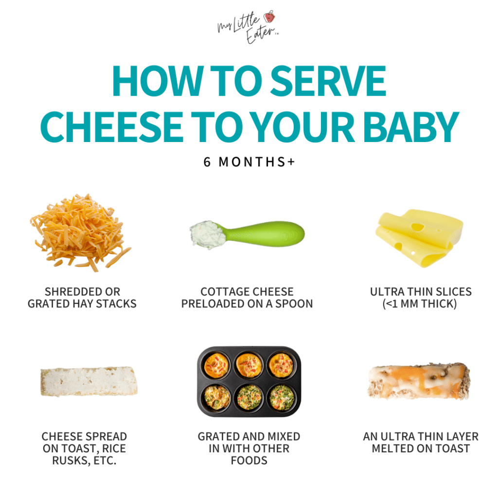 How to serve cheese for baby safely.