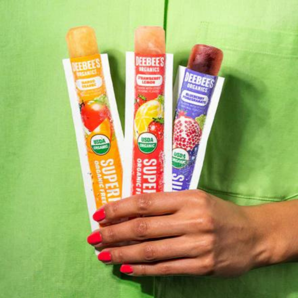 DeeBee's Organic Freezer Pop.