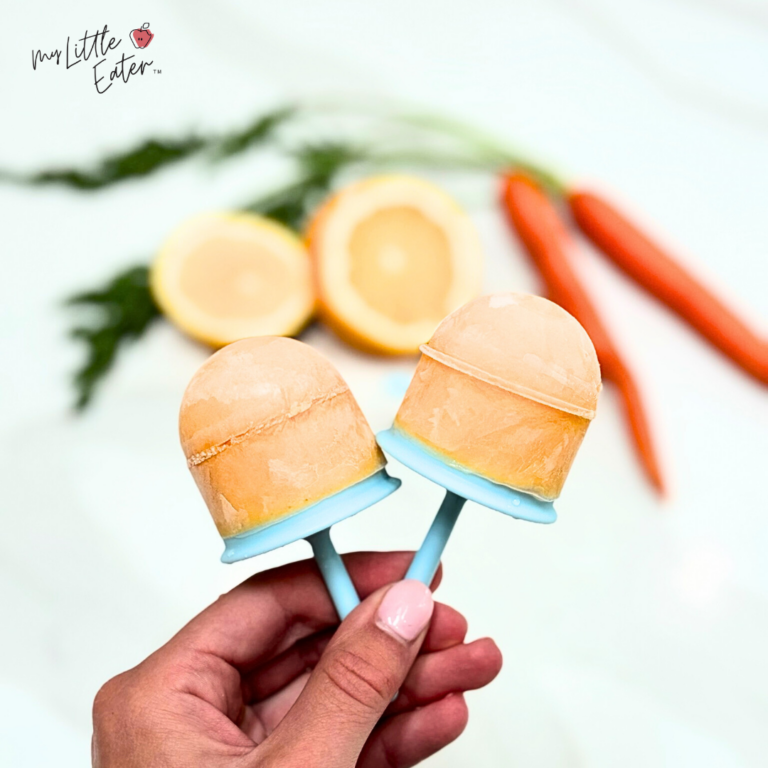 Orange Julius popsicles for baby.