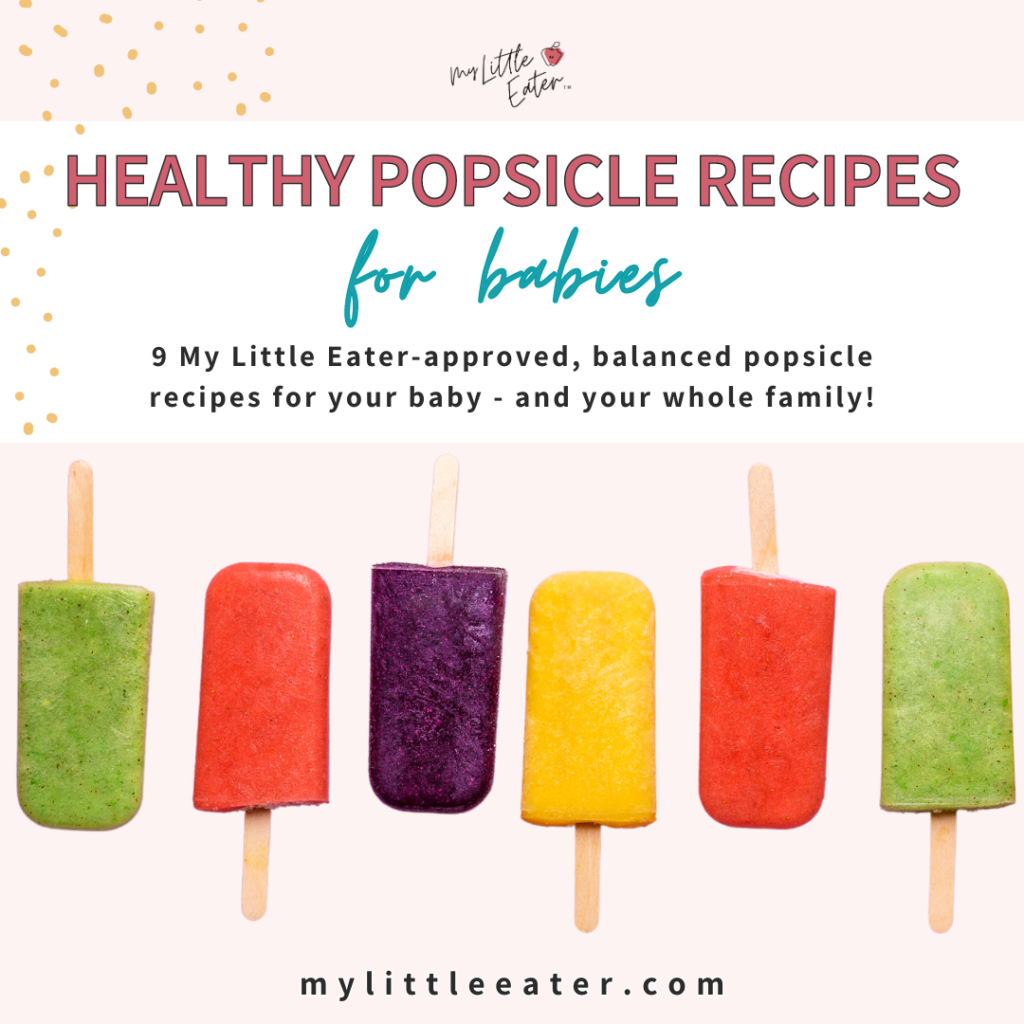 Healthy popsicle recipes for babies.